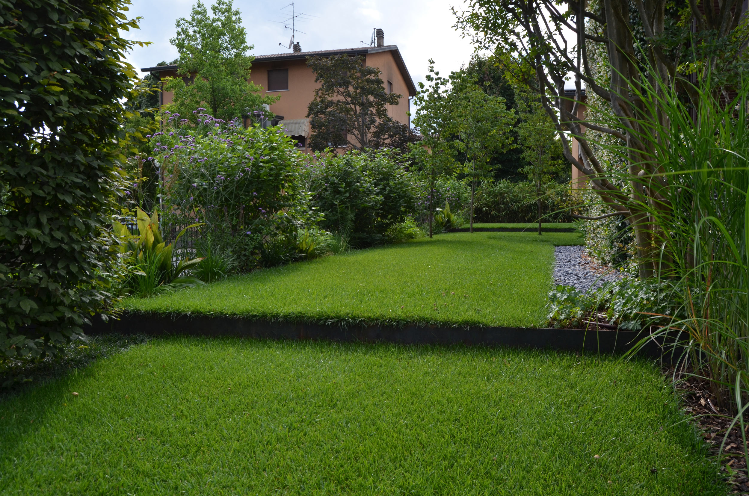 Calamagrostis x acutiflora, Salvia nemorosa, Miscanthus gracillimus, Anemone japonica, Verbena bonariensis, Geranium x cantabrigense, Allium ramosum